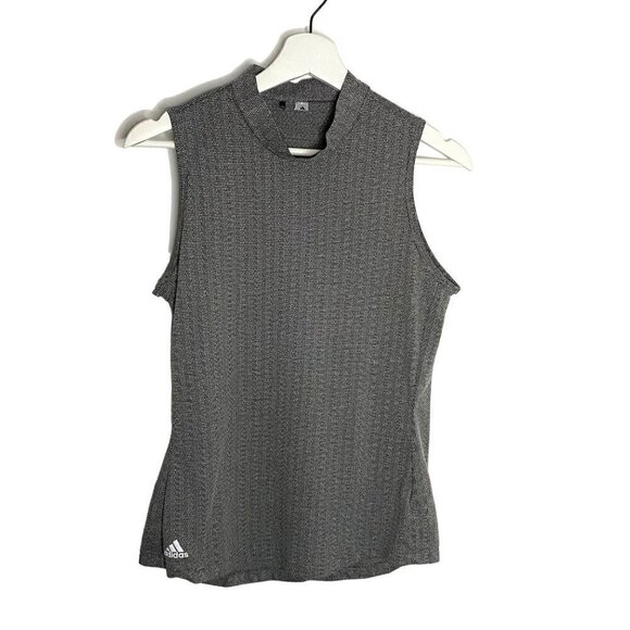 Adidas Essentials Mockneck Sleeveless Golf Top Sportswear Outdoor Workout Size S - Picture 1 of 6
